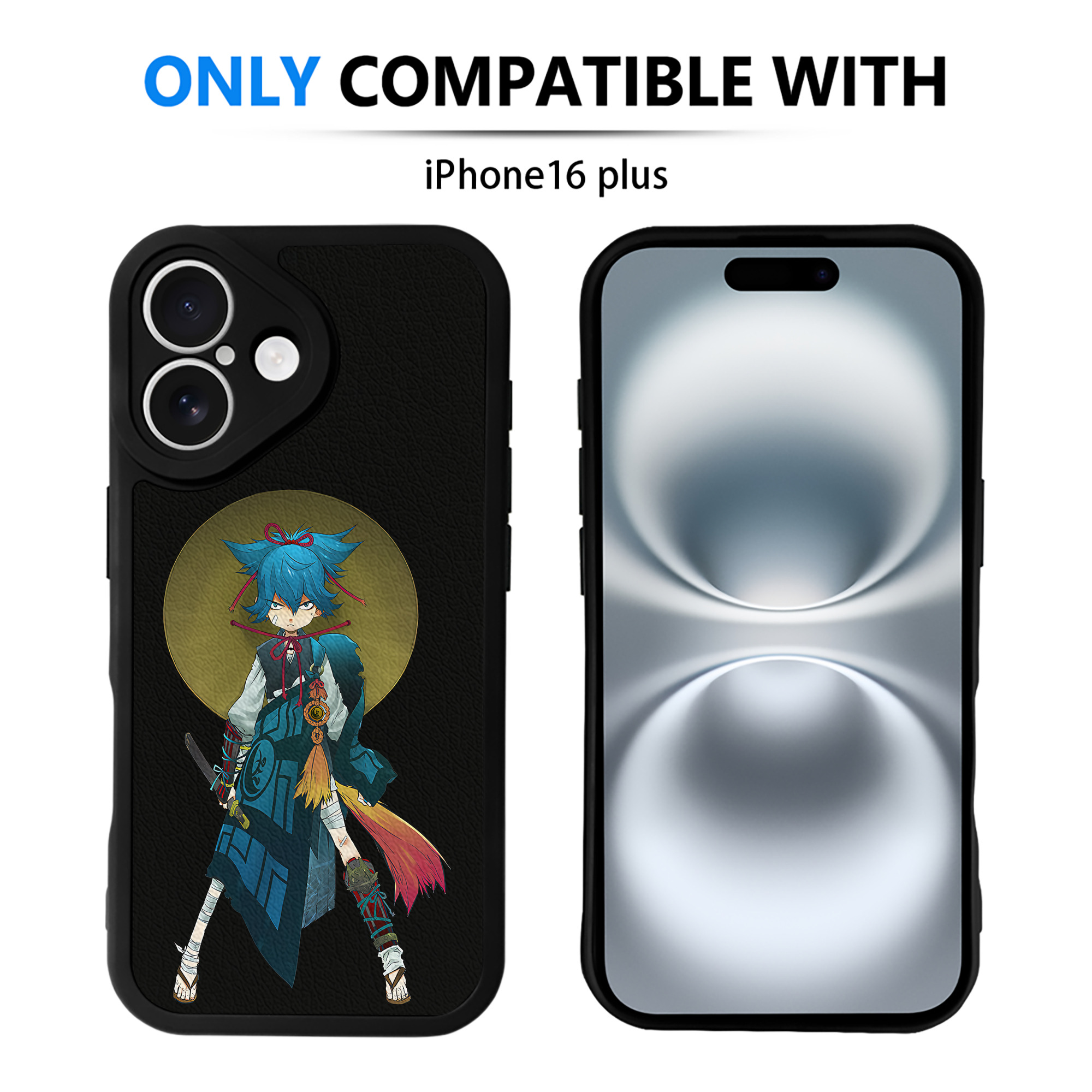 （画像用） 刀剣乱舞 Touken Ranbu 【iPhone 16シリーズ対応】シリコンスマホケース（レザー調） 材質：シリコン
